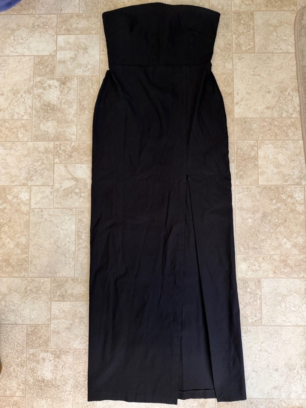 Strapless Black Maxi Dress - Elegant Evening Gown